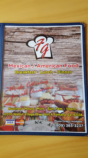 Restaurant «Fg Restaurant Mexican American», reviews and photos, 1770 Walnut Village Pkwy A, Fontana, CA 92336, USA