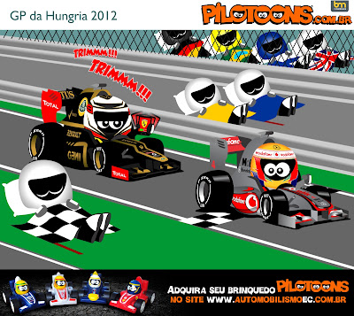 Кими Райкконен Льюис Хэмилтон Lotus McLaren Хунгароринг pilotoons по Гран-при Венгрии 2012