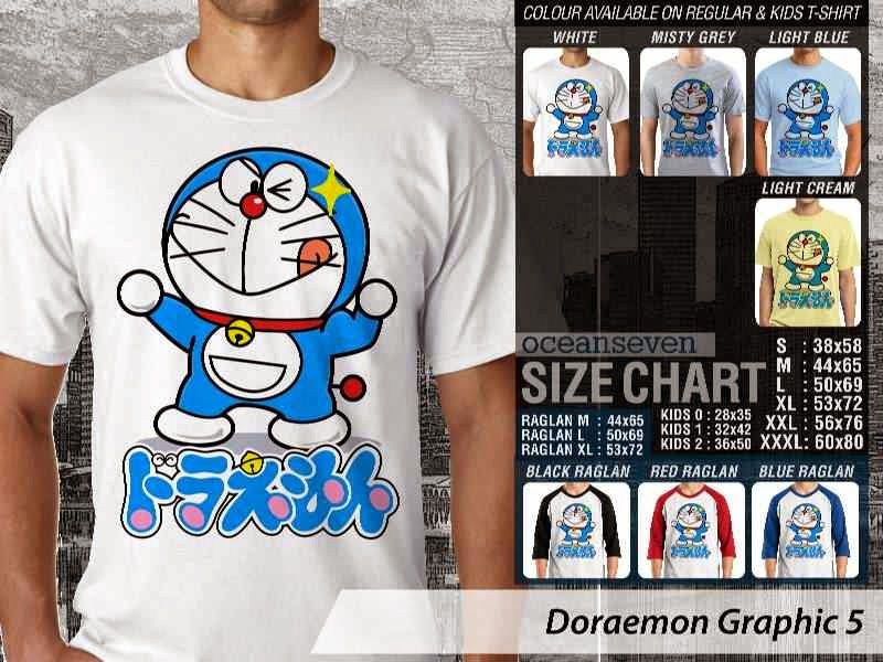 KAOS Doraemon 45 Manga Lucu distro ocean seven