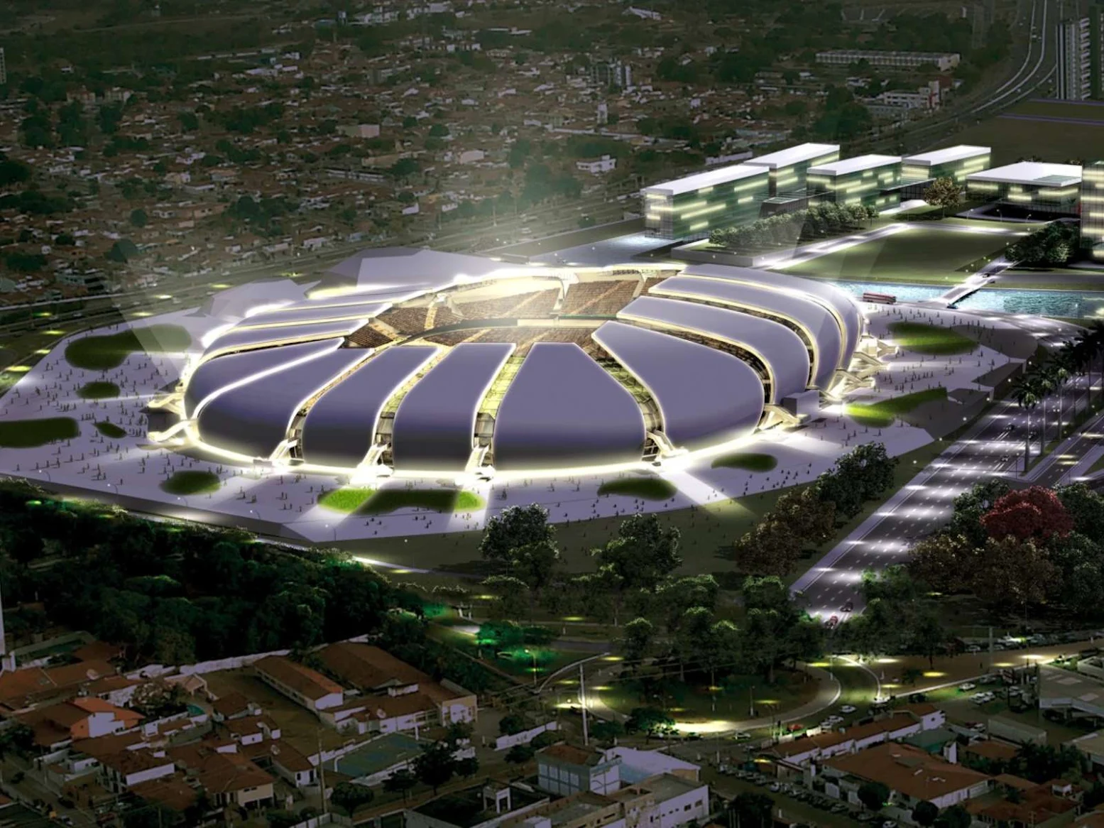 officially opened Arena das Dunas by Populous
