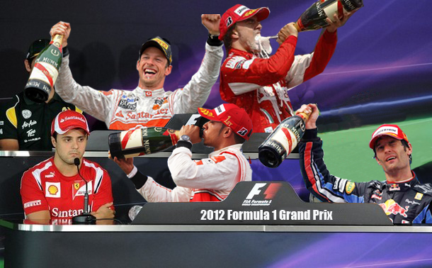 фотошоп пресс-конференции с пьющими гонщиками Формулы-1 от pinnacle racing