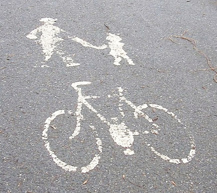 Cyklostezka - Vodorovné dopravní značení