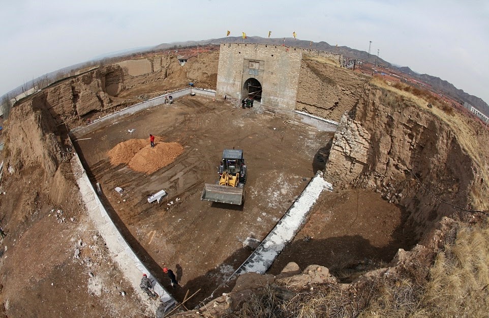 Military castle of Ming Dynasty under restoration in Hebei Province Military castle of Ming Dynasty under restoration in Hebei Province