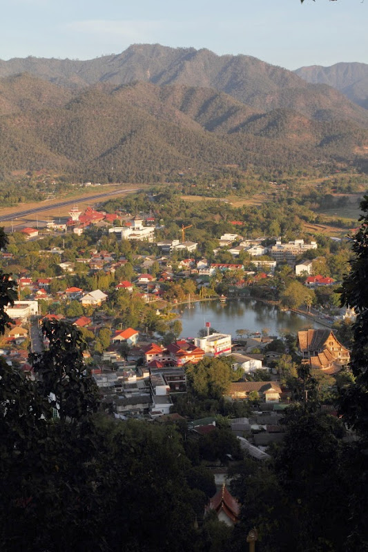 Mae Hong Son Valley during sunset