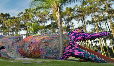 Crocheted Aligator Playground Seen On www.coolpicturegallery.us Crocheted Aligator Playground Seen On www.coolpicturegallery.us