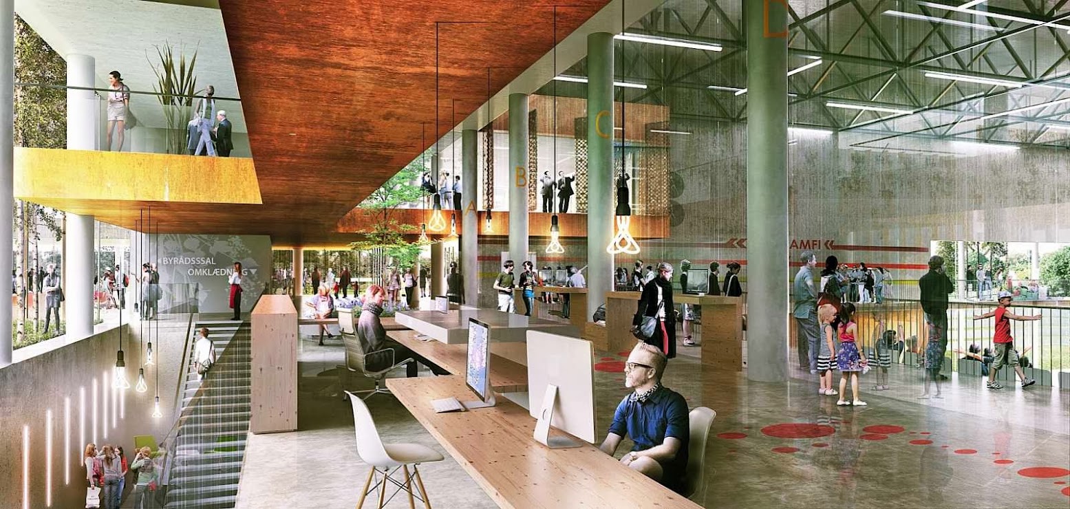 schmidt hammer lassen architects wins Skanderborg Sports and