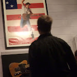Jordan takes in a work of art...the guitar that is
