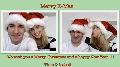 поздравления Тимо Глока и его герлфренд Изабель Дорин с Рождеством и наступающем Новым годом