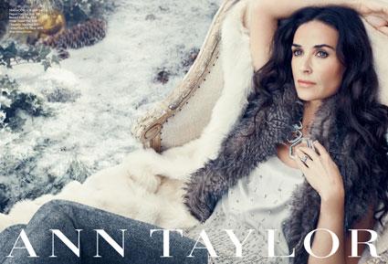 Behind The Scenes With Demi Moore for Ann Taylor's Fall 2011 Advertising Campaign