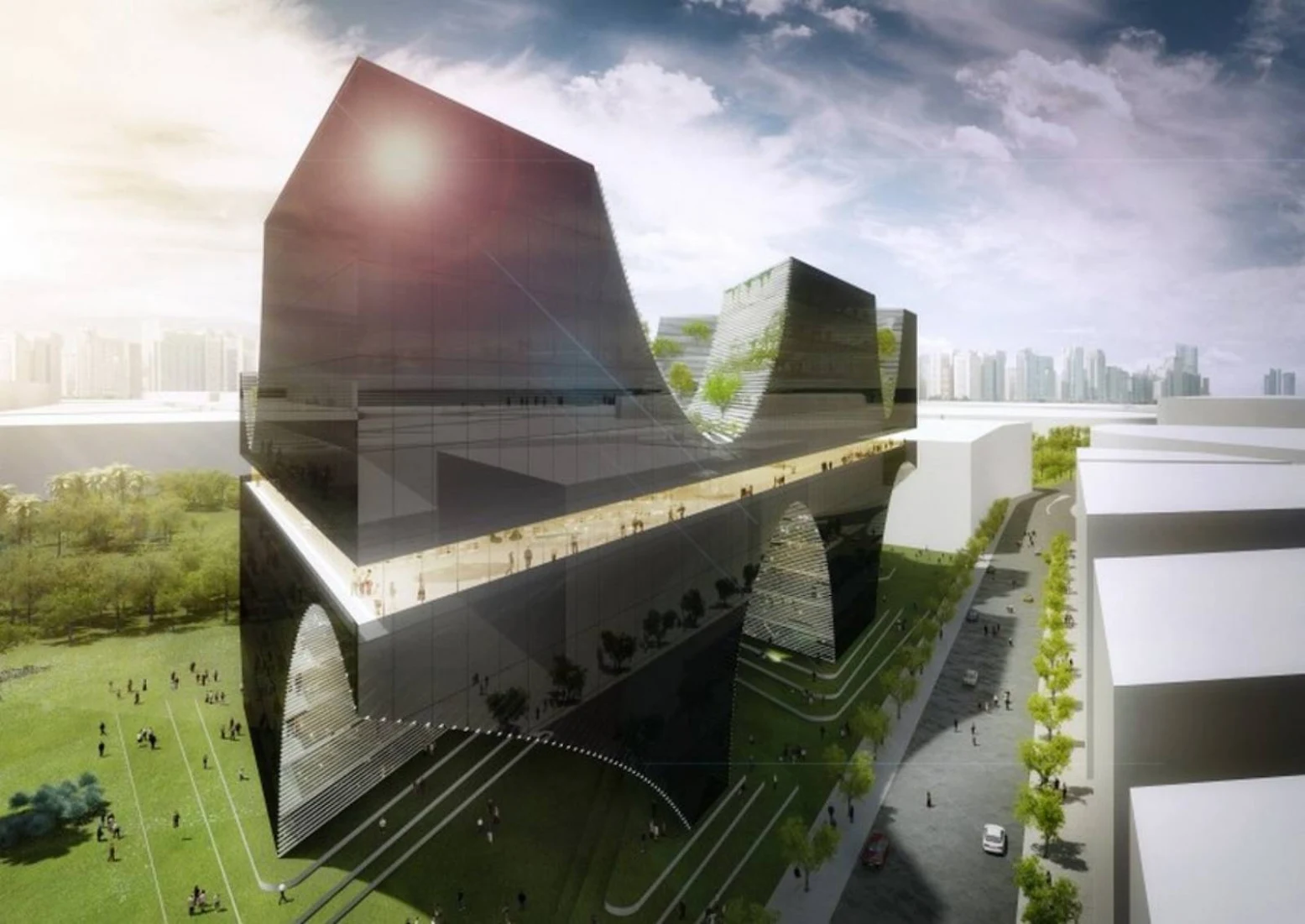 Taichung City Cultural Center Entry by AllesWirdGut Architektur