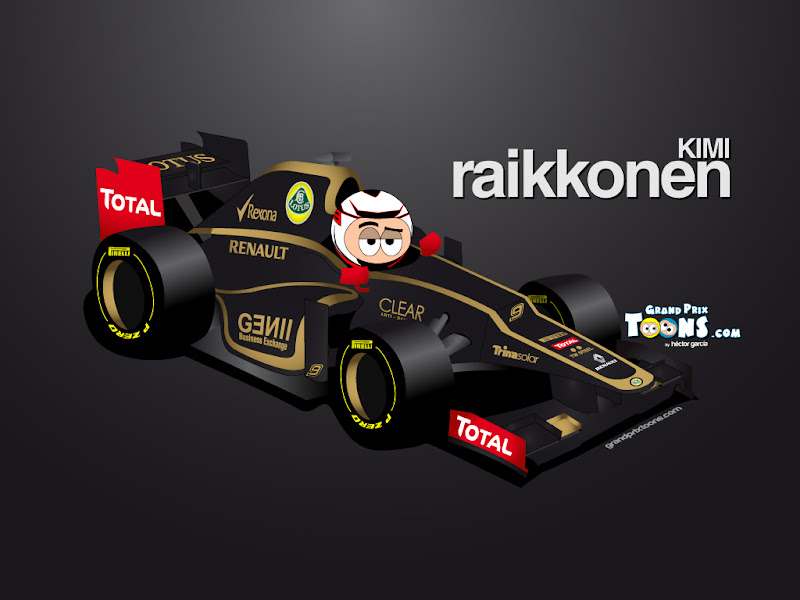 Кими Райкконен Lotus E20 2012 Grand Prix Toons