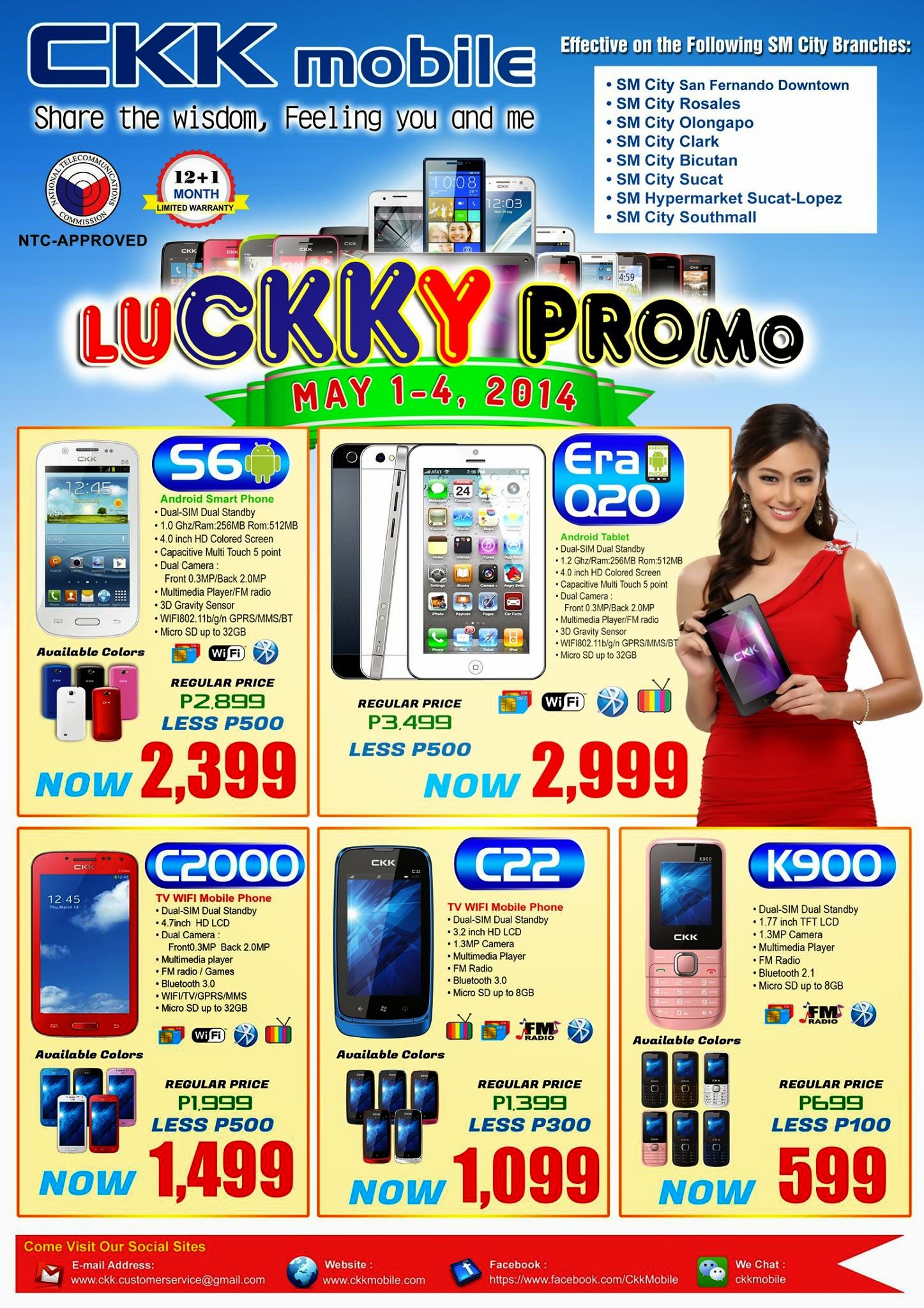 CKK Mobile LuCKKy Promo Sale for May 2014