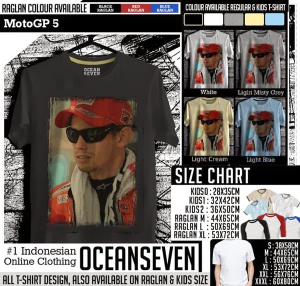 Kaos Balap Motor MotoGP 5 Casey Stoner