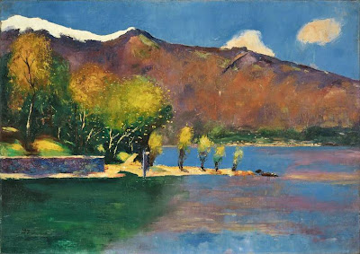 Lesser Ury - Landzunge am Gardasee