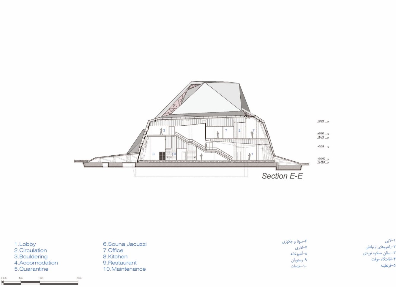 Polour Rock Climbing Hall by New Wave Architecture