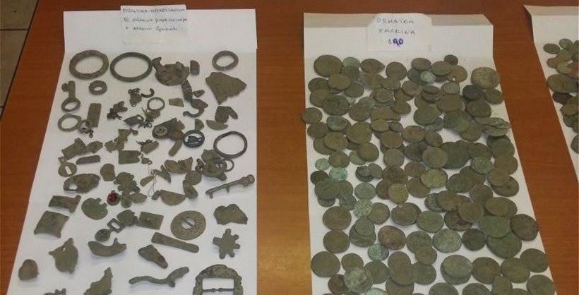 Elderly Greek man arrested after discovery of antiquities hoard Elderly Greek man arrested after discovery of antiquities hoard