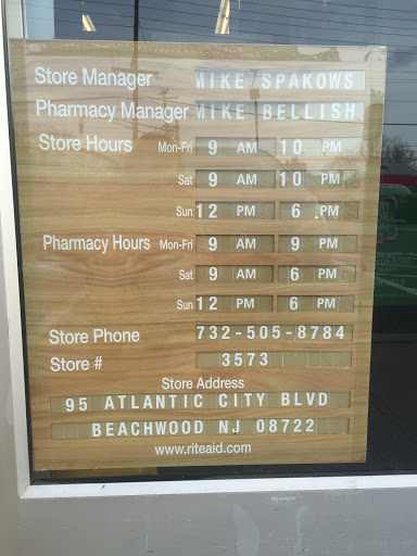 Pharmacy «Rite Aid», reviews and photos, 93 Atlantic City Blvd, Beachwood, NJ 08722, USA