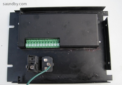 Back of Gecko G540 mounted in plate