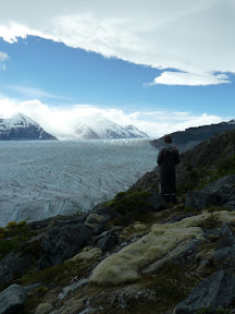 Au dessus du glacier Grey