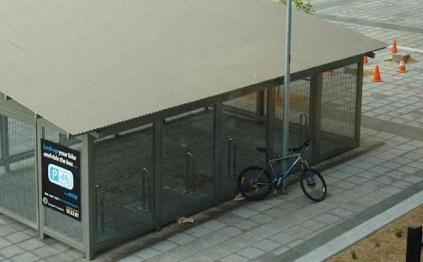 bike cage with bike