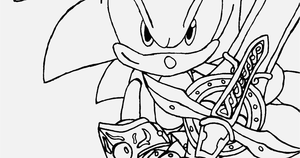 Sonic Coloring Knight Sketch Coloring Page.