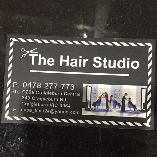 The hair studio logo