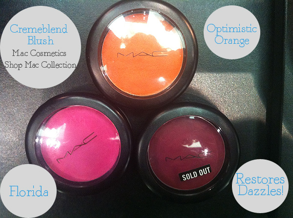 Mac Cosmetics Shop Collection blush: florida, Optimistic Orange, Restores Dazzle!