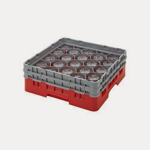  Cambro 20S958163 Camrack Glass Rack, Red (Each)