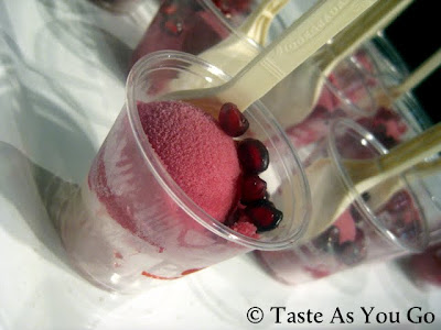 POM Sorbetto from Chef Holly Smith, Chef & Owner of Cafe Jaunita in Seattle - Photo by Taste As You Go