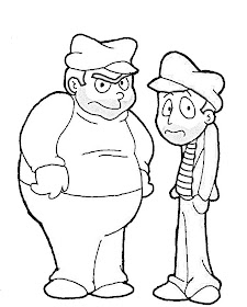 The Little Thieves of chespirito coloring pages Los caquitos 