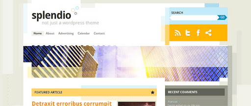 Splendio template grátis WordPress Splendio template grátis WordPress