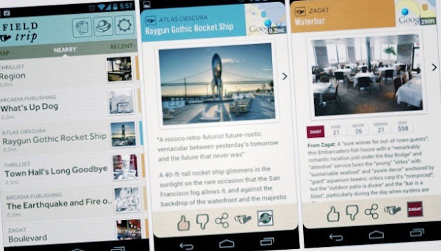 Fieldtrip, Google entra en el mercado de las guías de recomendaciones para móviles