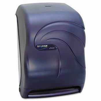 Electronic Touchless Roll Towel Dispenser, 11 3/4 x 9 x 15 1/2, Black by THE COLMAN GROUP, INC (Catalog Category: Office Maintenance, Janitorial & Lunchroom / Bathroom Supplies / Dispensers)