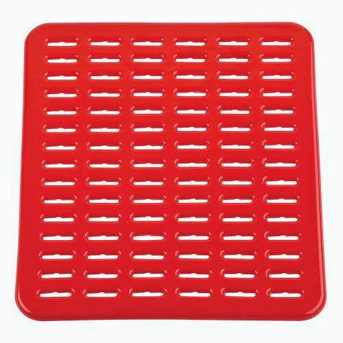  InterDesign Syncware Sink Mat, Small, Red