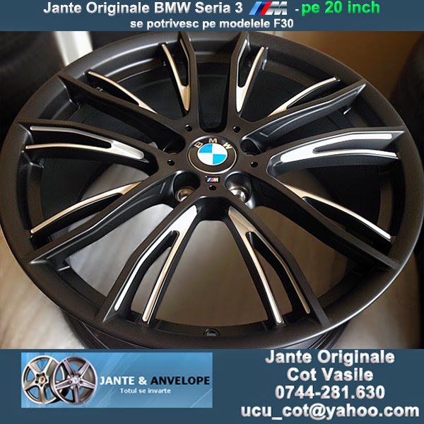 Jante Originale BMW Seria 3 M Performance 2 pe 19 inch Noi Black | Jante  Originale Noi si Second