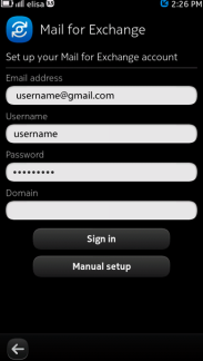Mail for Exchange - Nokia N9 - 1