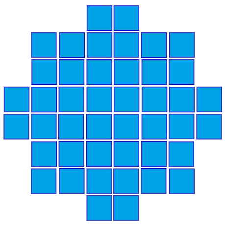 Форма салфетки из квадратных мотивов.
