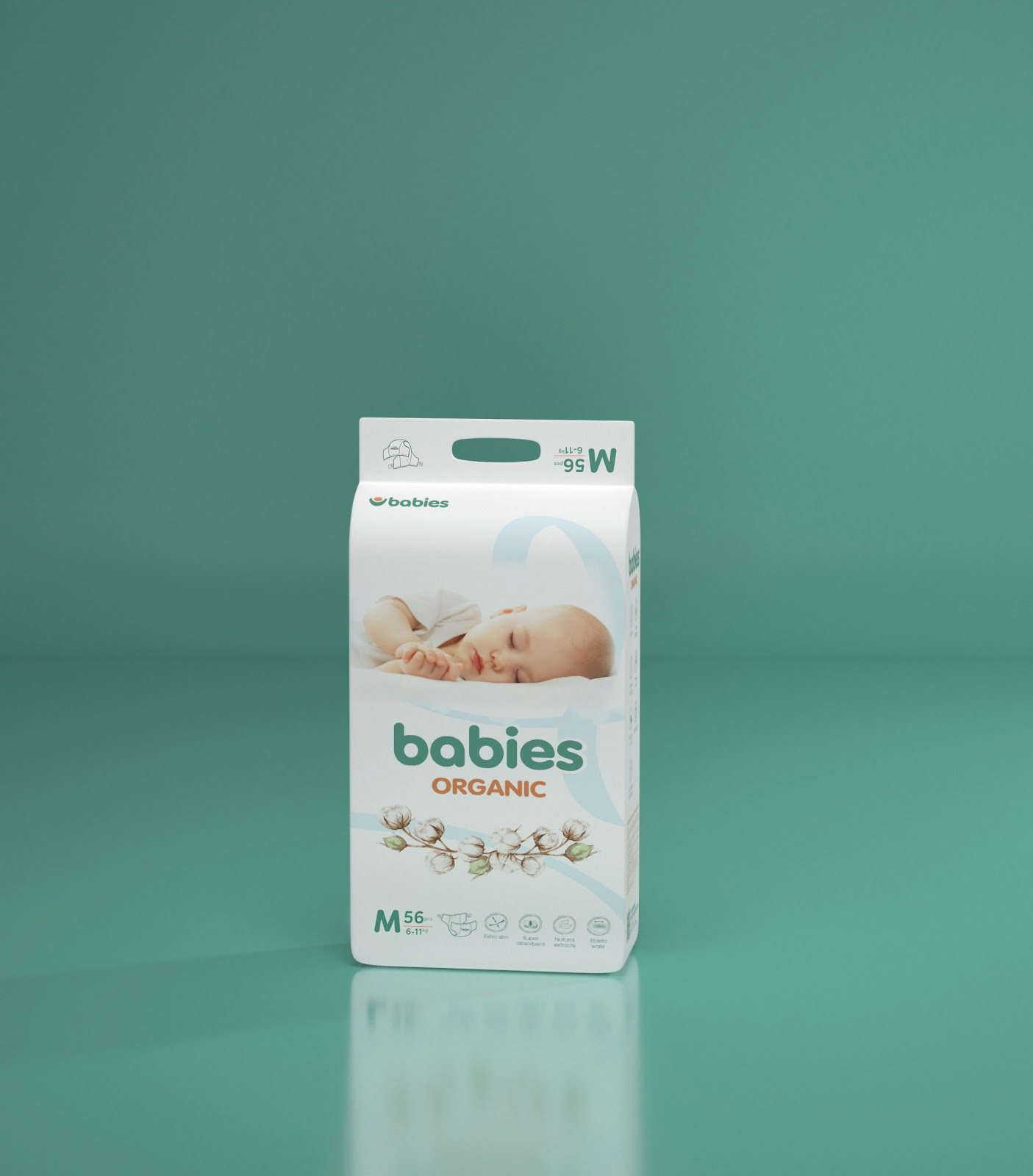 Tã bỉm Babies Organic được nhiều bậc phụ huynh tin dùng vào mùa hè.