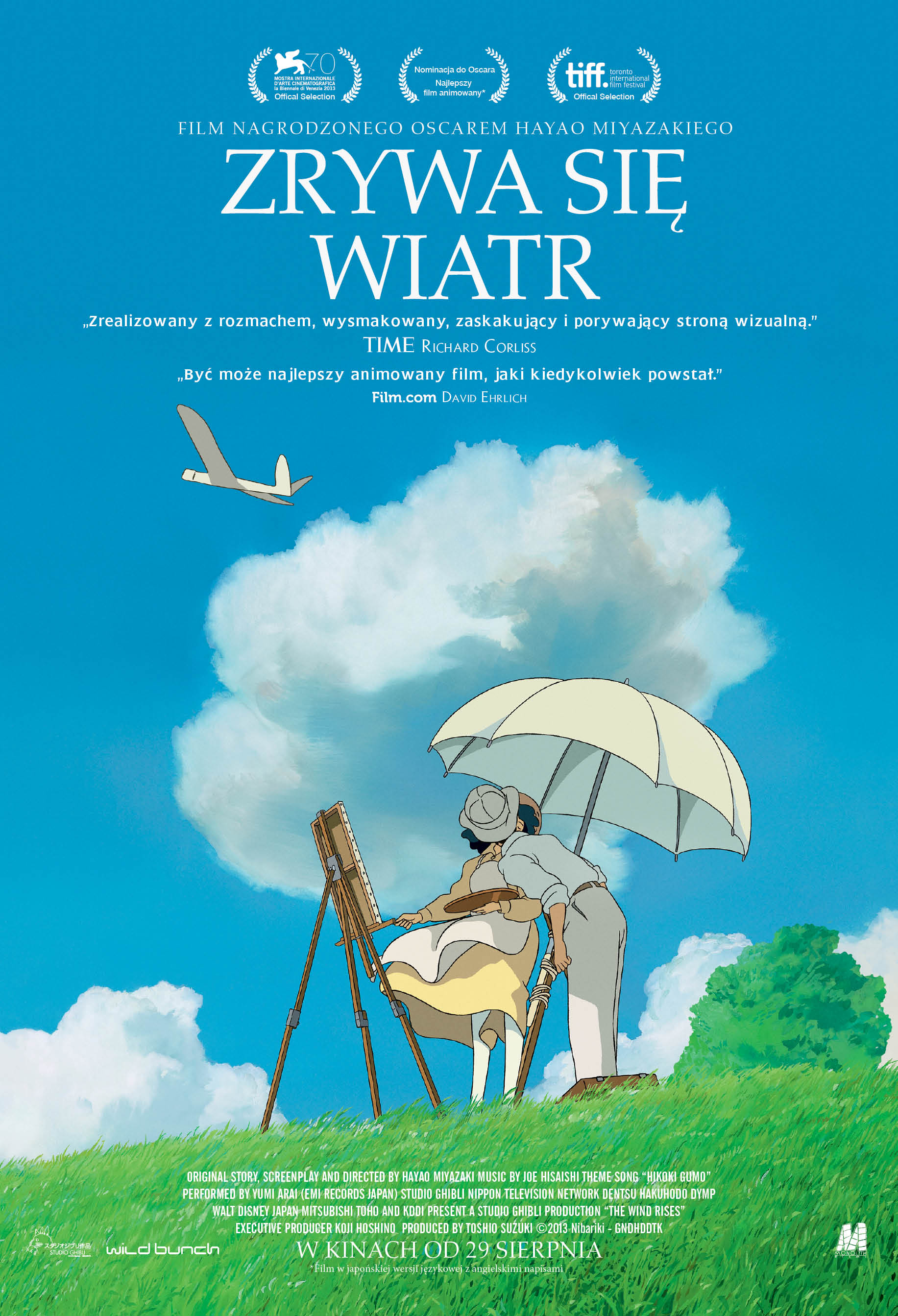 Polski plakat filmu 'Zrywa się wiatr'