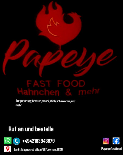 Papeye - fast food logo