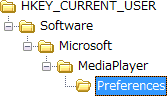 HKEY_CURRENT_USER\Software\Microsoft\MediaPlayer\Preferences