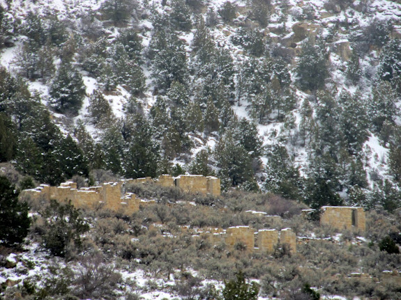 Mining ruins in Whitmore Canyon