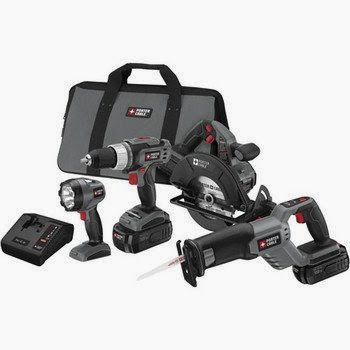 Factory-Reconditioned Porter-Cable PC418C-2R Tradesman 18V Cordless 4-Tool Combo Kit Factory-Reconditioned Porter-Cable PC418C-2R Tradesman 18V Cordless 4-Tool Combo Kit