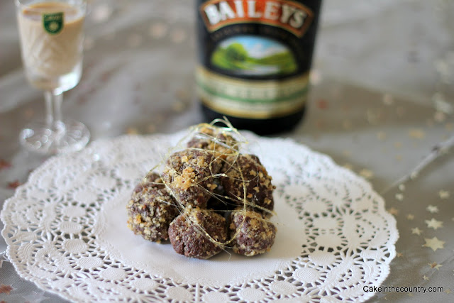 Irish food. Handmade Chocolate praline truffles