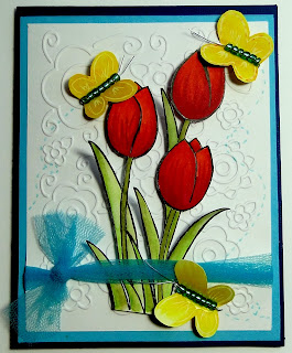 Tarjeta Primavera, Tulipanes
