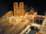 A model of what the area around Notre Dame looked like a few hundred years ago