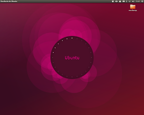 La pantalla de inicio de Ubuntu Touch en tu escritorio Ubuntu