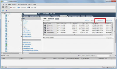 Aadir datastore a servidor VMware ESXi de SAN NetApp por iSCSI