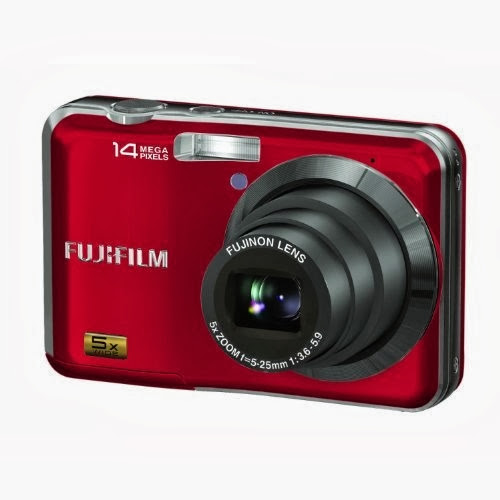  Fujifilm FinePix AX250 14MP 5x Optical/6.7x Digital Zoom HD Camera (Red)