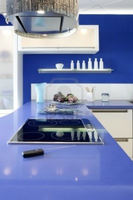 Tampil Berbeda Dengan Desain Dapur Warna Biru Tampil Berbeda Dengan Desain Dapur Warna Biru
